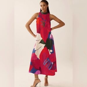 NWT Farm Rio Halter Maxi Dress Size L